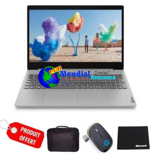 Lenovo IP1 Dual Core 4Go RAM – 256Go SSD, Écran 15.6″ avec Sac, Souris et Tapi