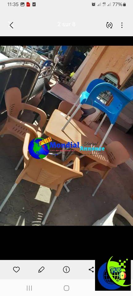 Chaises de Qualité Supérieure en Vente – Importées de Turquie à 12500 F CFA