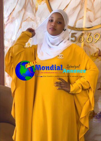 Ensemble robe musulmane avec hijab – Disponible à 5 000 FCFA