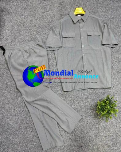 Ensembles chemise et pantalon – Manches courtes, disponibles en gros et détail