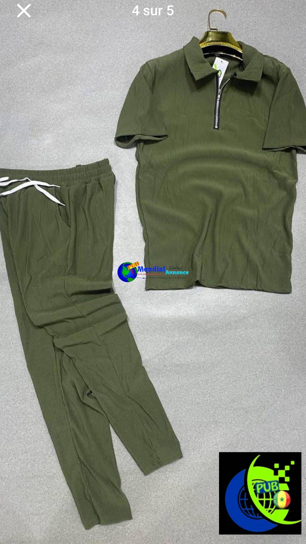 Ensembles chemise et pantalon – Manches courtes, disponibles en gros et détail