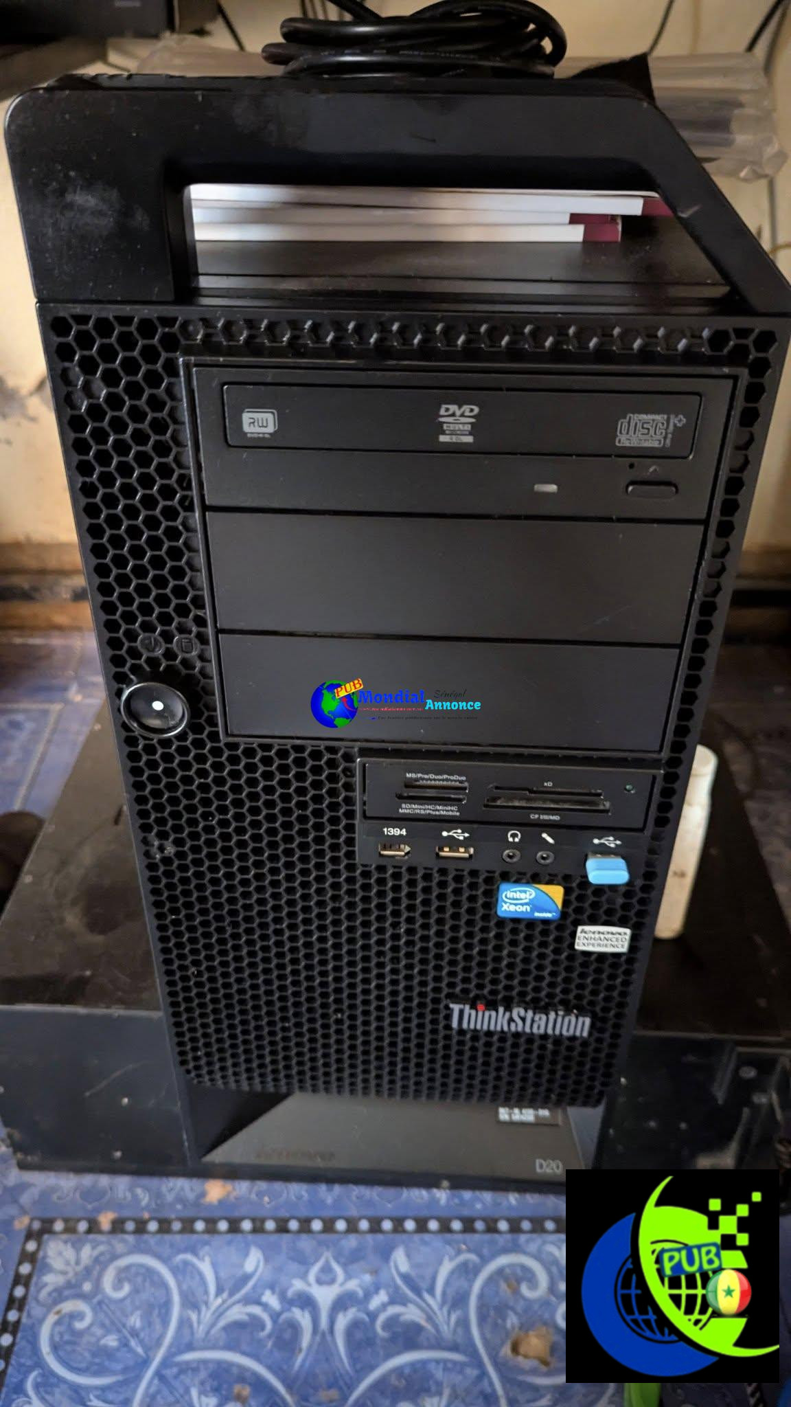 Lenovo ThinkStation – Xeon 12 Cœurs, GTX 1070, 20 Go RAM, SSD + HDD