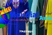 Abaya orientale brodée – Disponible en plusieurs couleurs