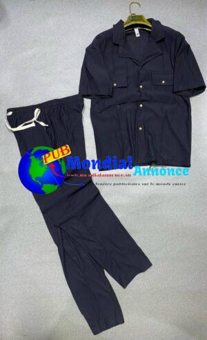 Ensembles chemise et pantalon – Manches courtes, disponibles en gros et détail