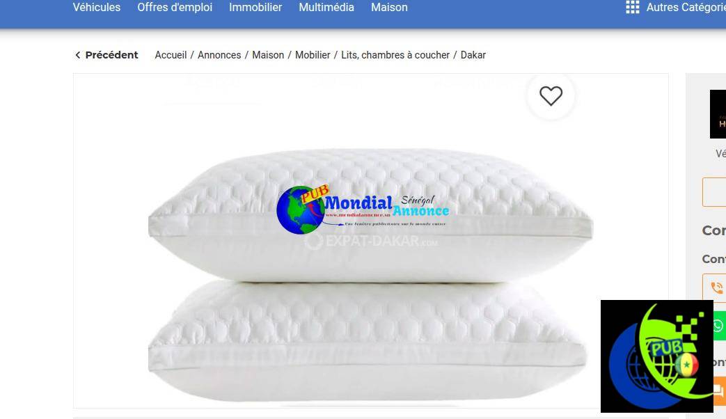 OREILLER ORTHOPÉDIQUE