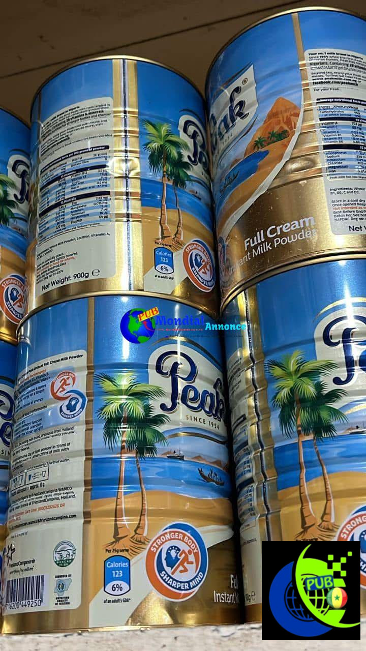 Lait Peak en stock – Carton et poudre | Livraison disponible
