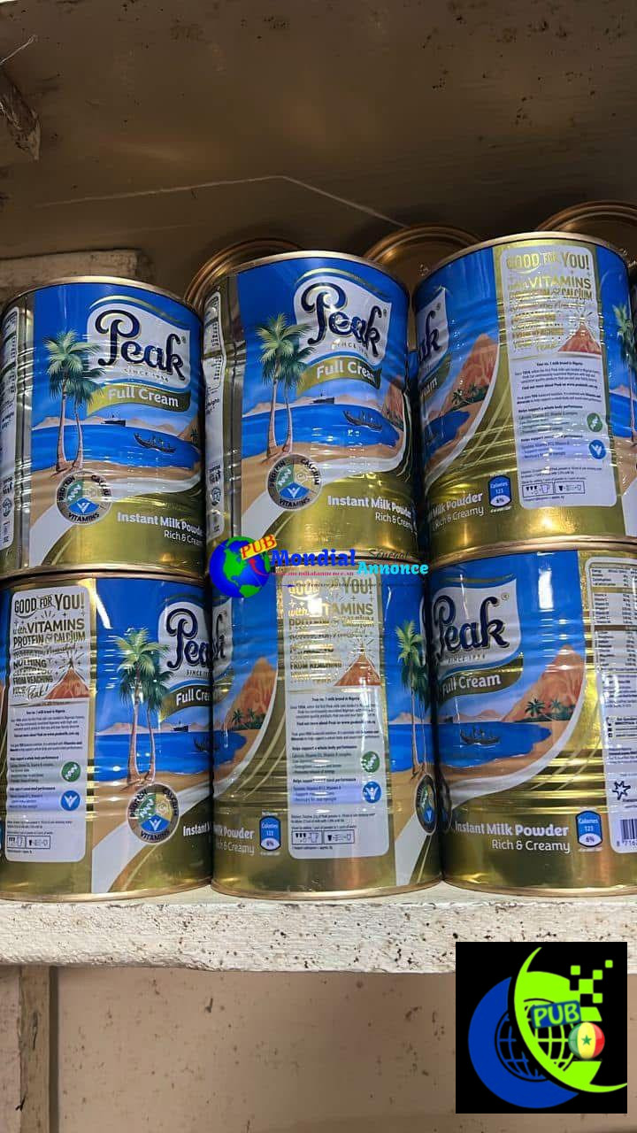Lait Peak en stock – Carton et poudre | Livraison disponible