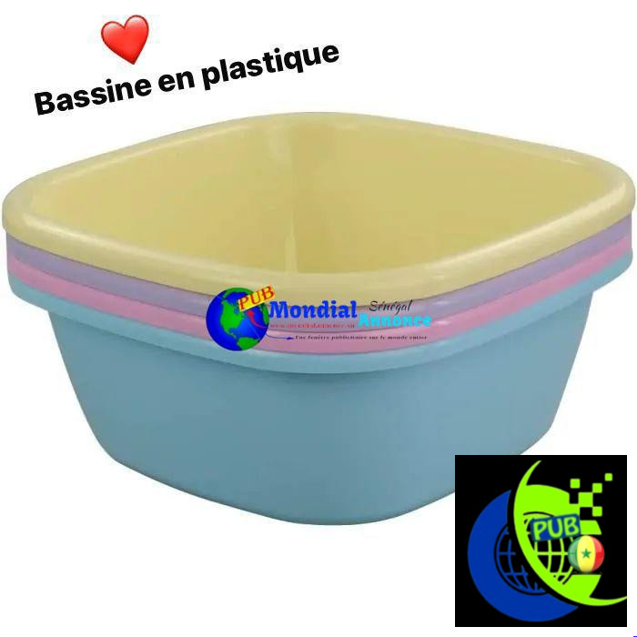 Bassine en plastique à Dakar – Prix discount 1.000 FCFA