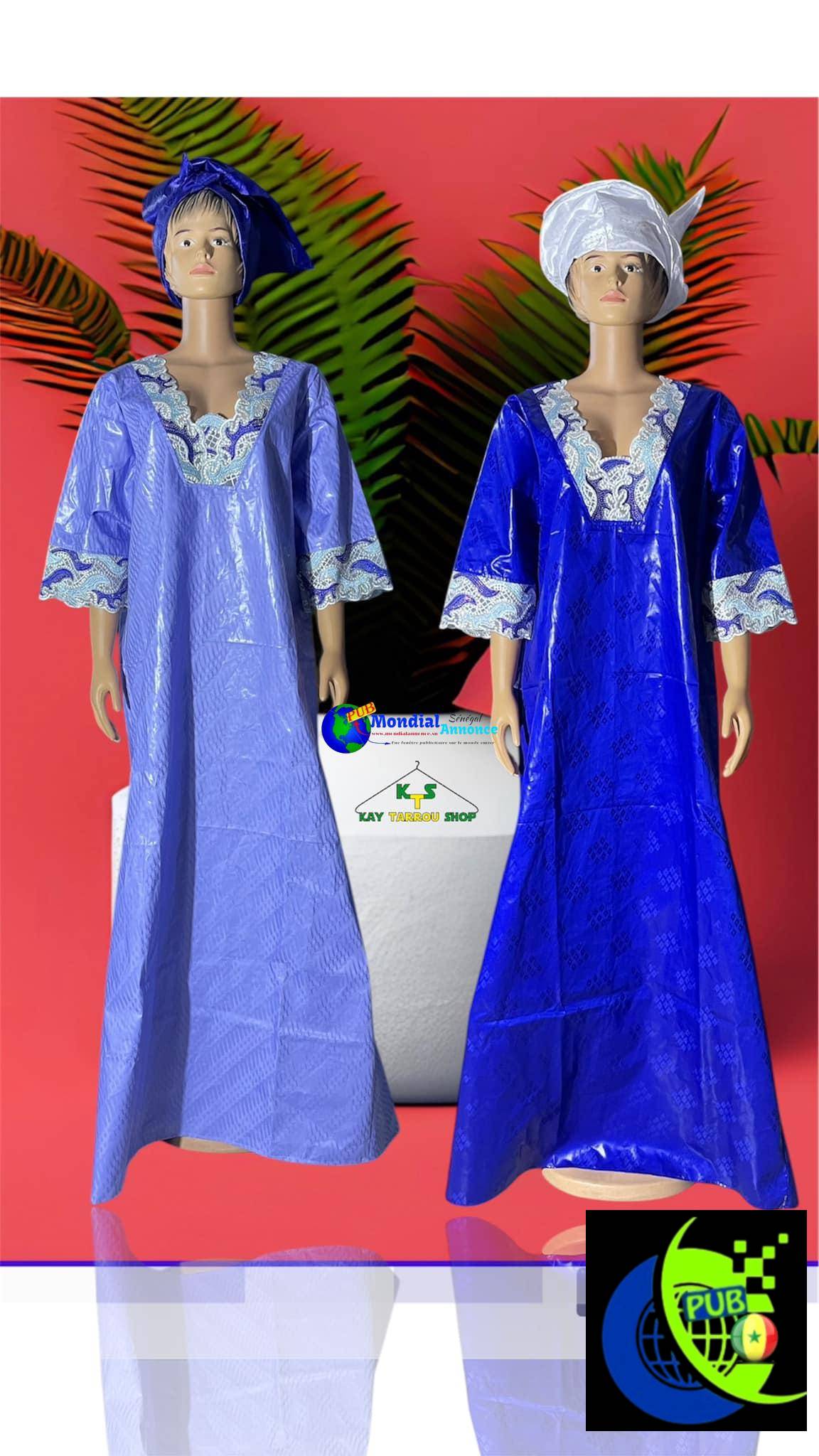 Grands Boubous et Robes en Bazin Riche – 18.000F pour Femmes