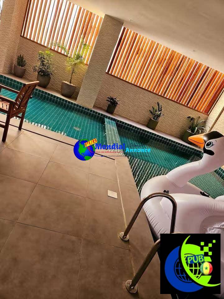 Appartement meublé avec piscine privée à Dakar – 50.000F/jour