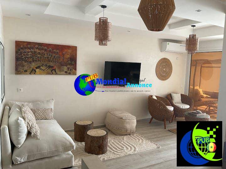 Appartement meublé avec jacuzzi à louer – Dakar Yoff, 45.000F/jour