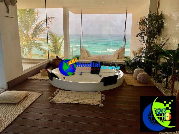 Appartement meublé avec jacuzzi à louer – Dakar Yoff, 45.000F/jour