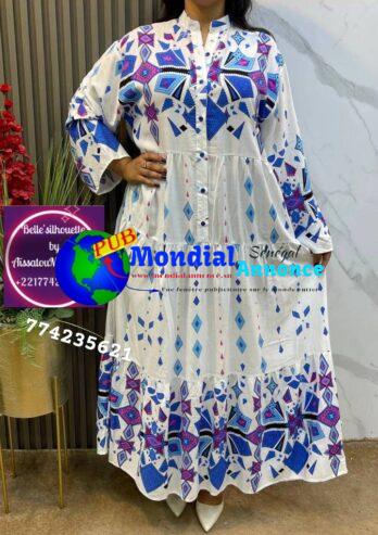 Robe en coton Très Chic – Qualité Supérieure – à vendre