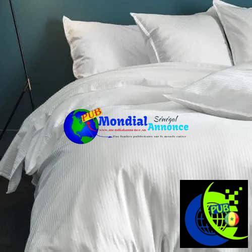 Housse de Couette + Taies d’Oreiller – Confort & Élégance | Livraison Disponible