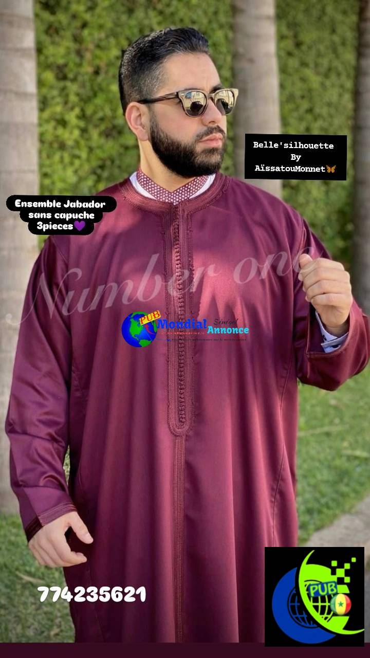 Ensemble Jabador Homme 3 Pièces – Élégance & Qualité Supérieure