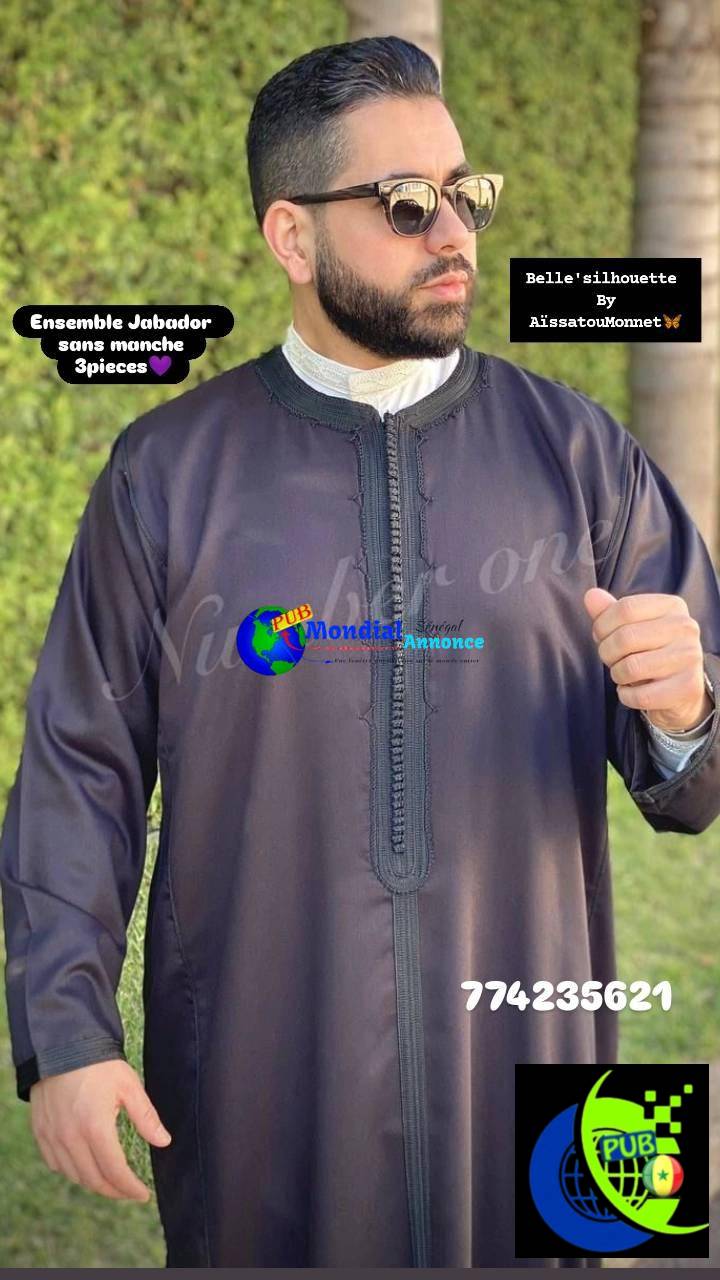 Ensemble Jabador Homme 3 Pièces – Élégance & Qualité Supérieure