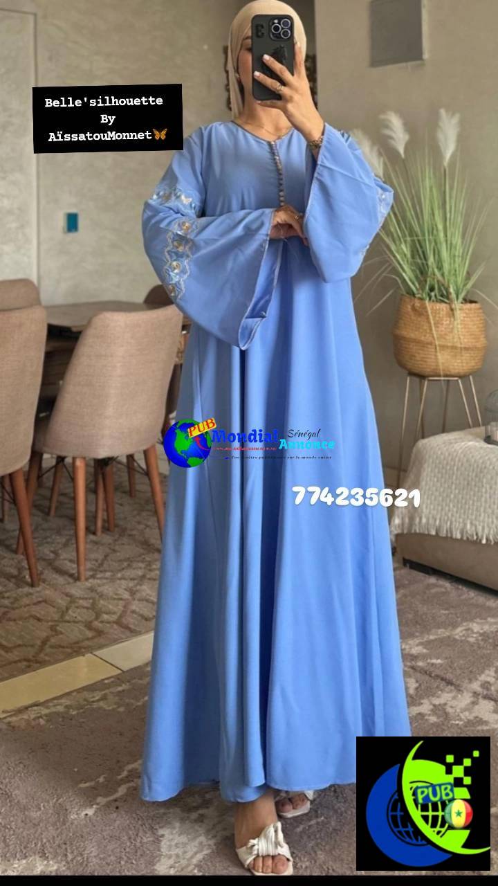 Abaya Orientale Femme – Élégance & Broderies Raffinées