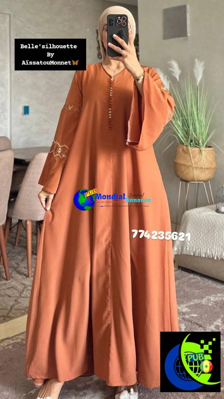 Abaya Orientale Femme – Élégance & Broderies Raffinées