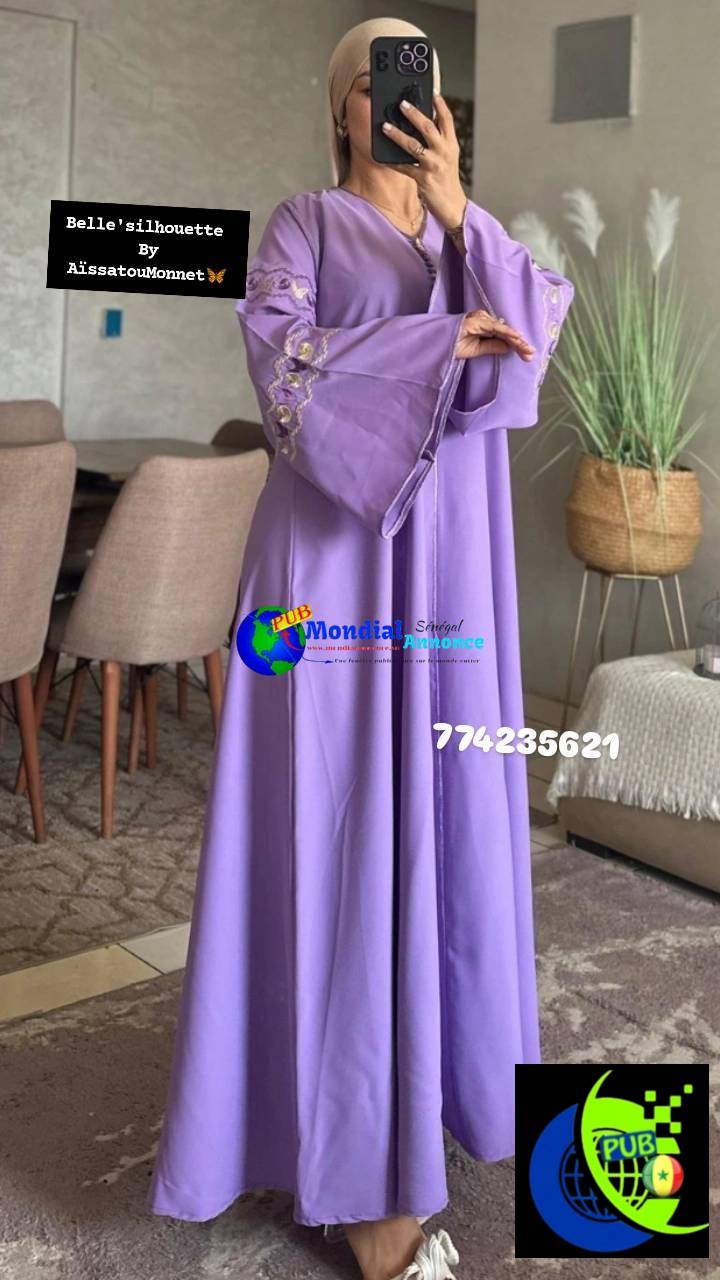 Abaya Orientale Femme – Élégance & Broderies Raffinées