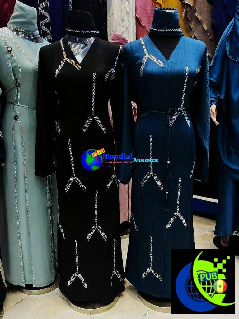 Abayas Dubaï Dispo à Dakar – Modèles variés, T 54 à 62, qualité premium à petit prix !