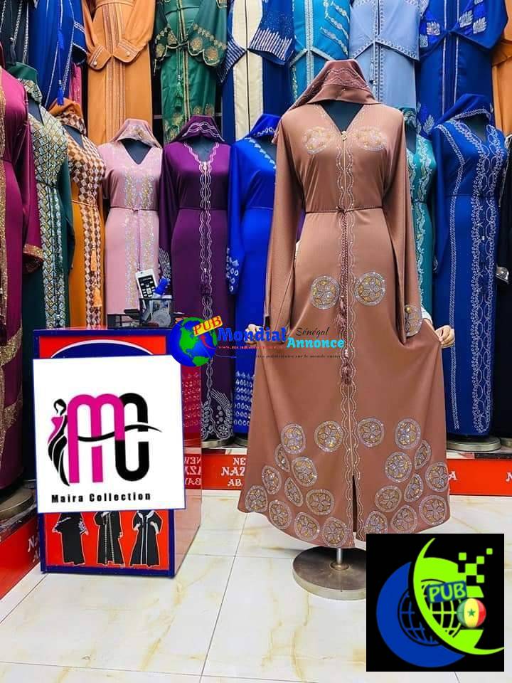 Abayas Dubaï Dispo à Dakar – Modèles variés, T 54 à 62, qualité premium à petit prix !