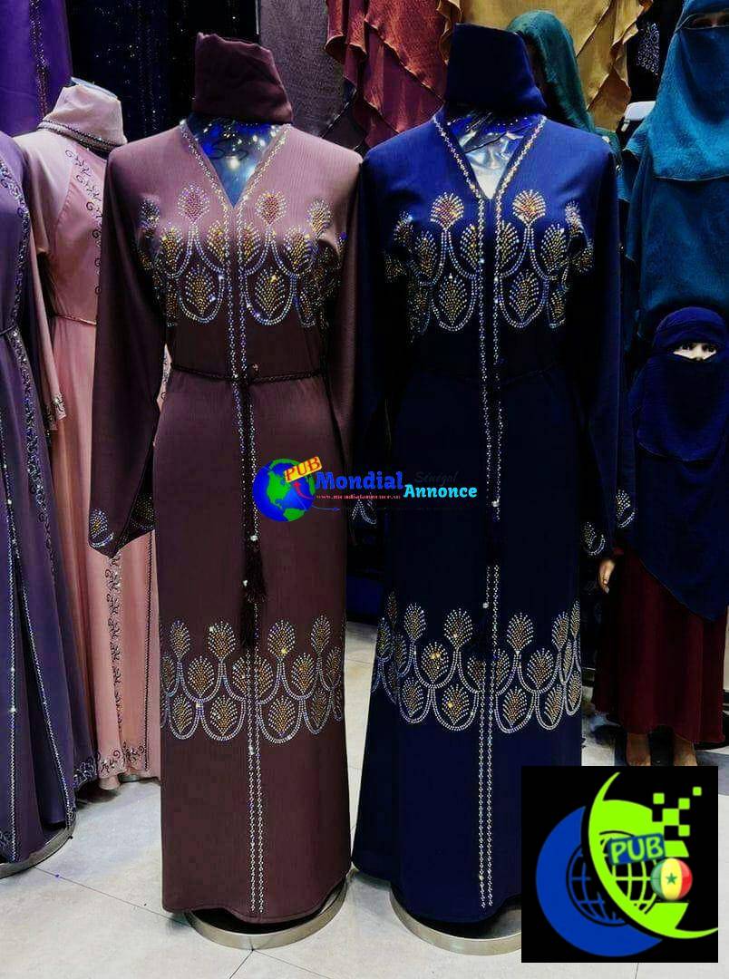 Abayas Dubaï Élégantes – Tailles 54 à 62 Disponibles à 22.000 F