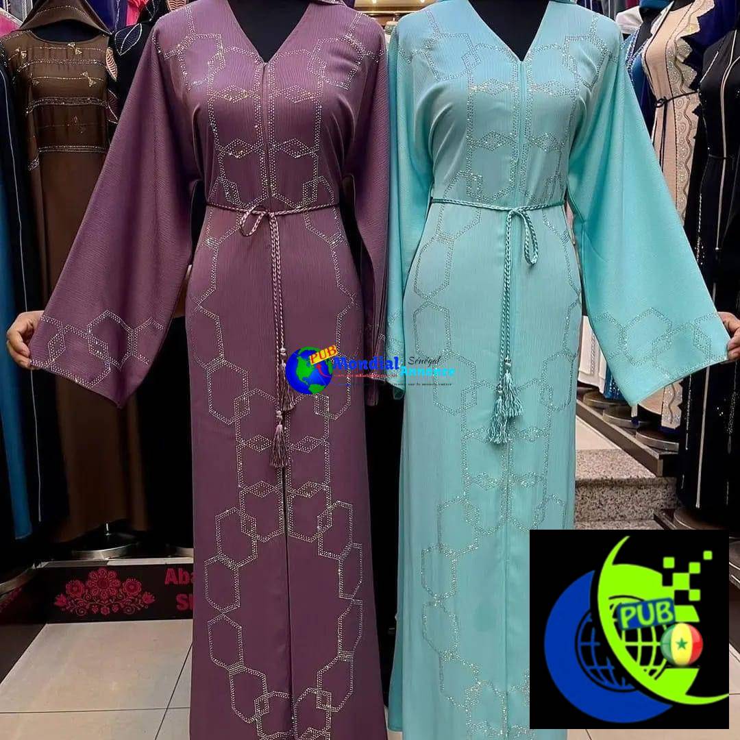 Abayas Dubaï Élégantes – Tailles 54 à 62 Disponibles à 22.000 F
