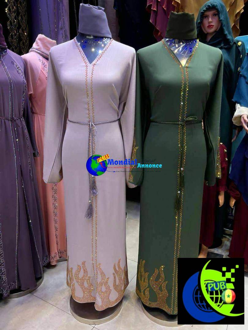 Abayas Dubaï Élégantes – Tailles 54 à 62 Disponibles à 22.000 F