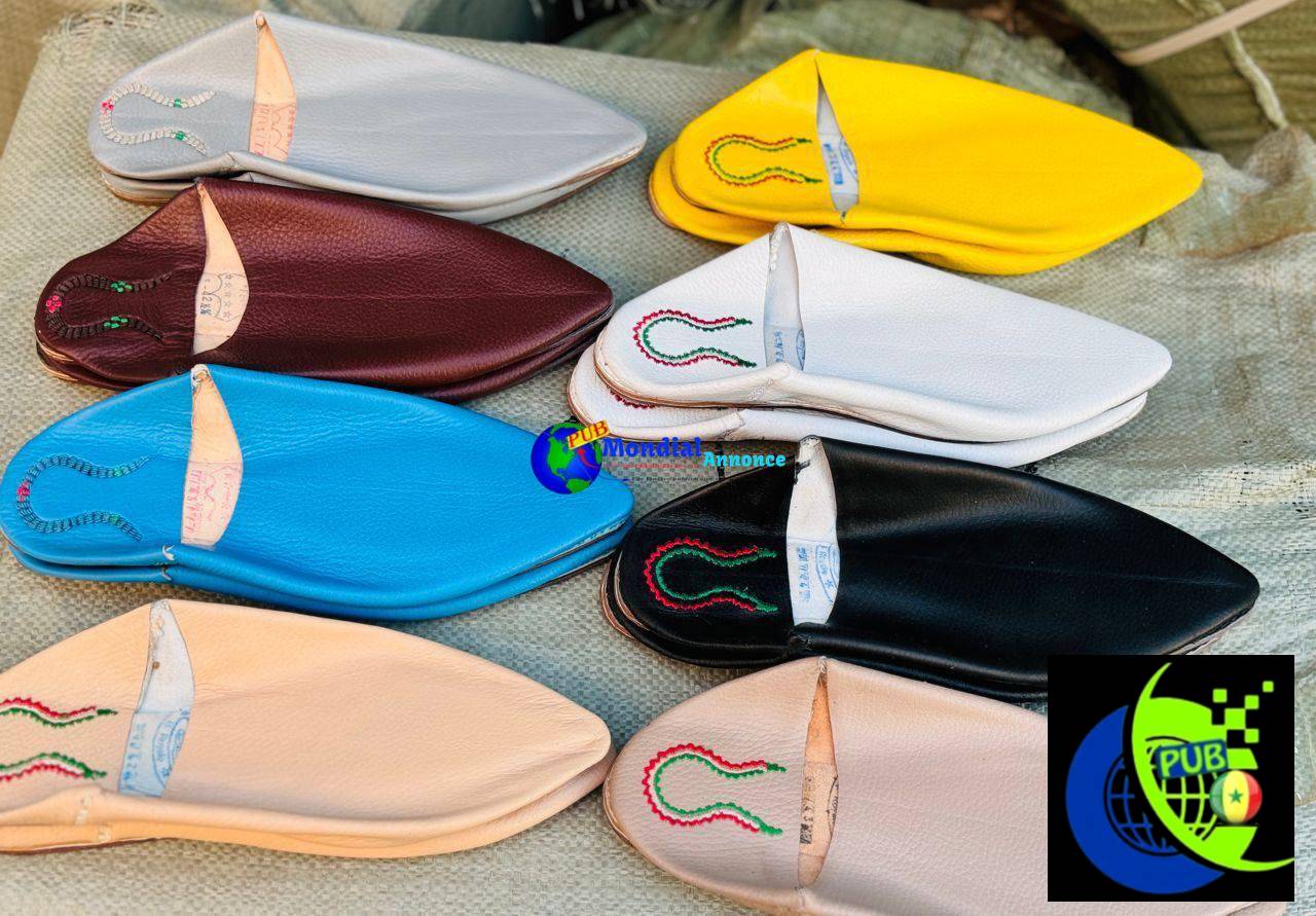 Babouches de Qualité – Pointures 42 à 45 Disponibles