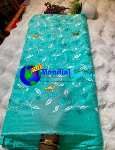 Voile Brodé Tinumini Original Double Largeur 100% Coton à vendre