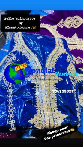 Abaya Orientale Élégante – Broderies et Perles en Cristal au 77 423 56 21