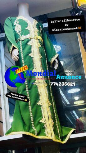 Abaya Orientale Élégante – Broderies et Perles en Cristal au 77 423 56 21