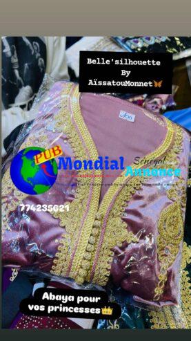 Abaya Orientale Élégante – Broderies et Perles en Cristal au 77 423 56 21
