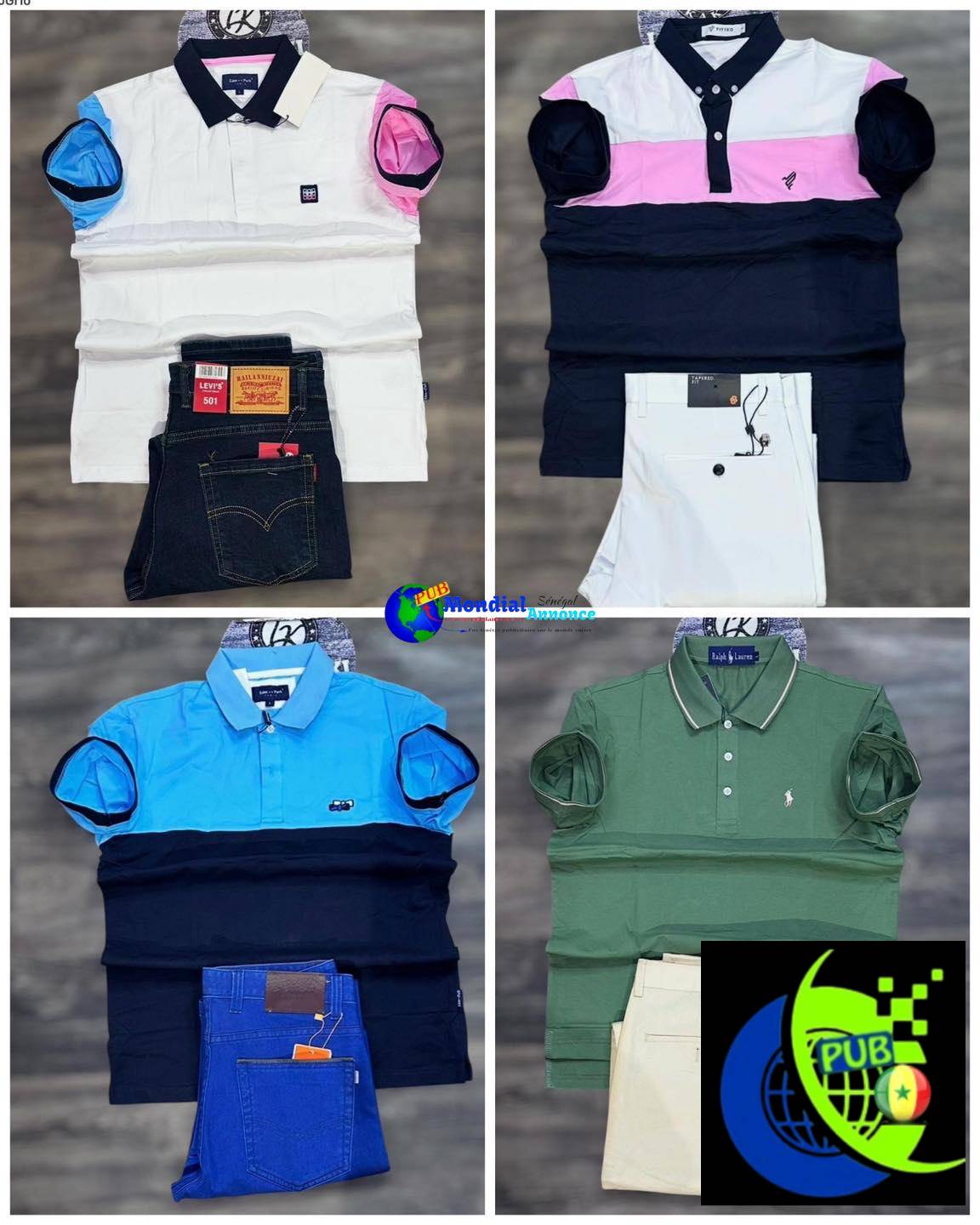 Nouvelle Collection Polo et Pantalon – Qualité Premium au 77 617 89 58