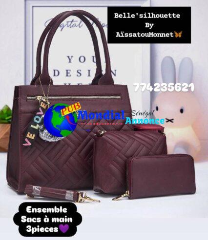 Ensemble de Sacs à Main Prada – 3 Pièces Chic et Élégant