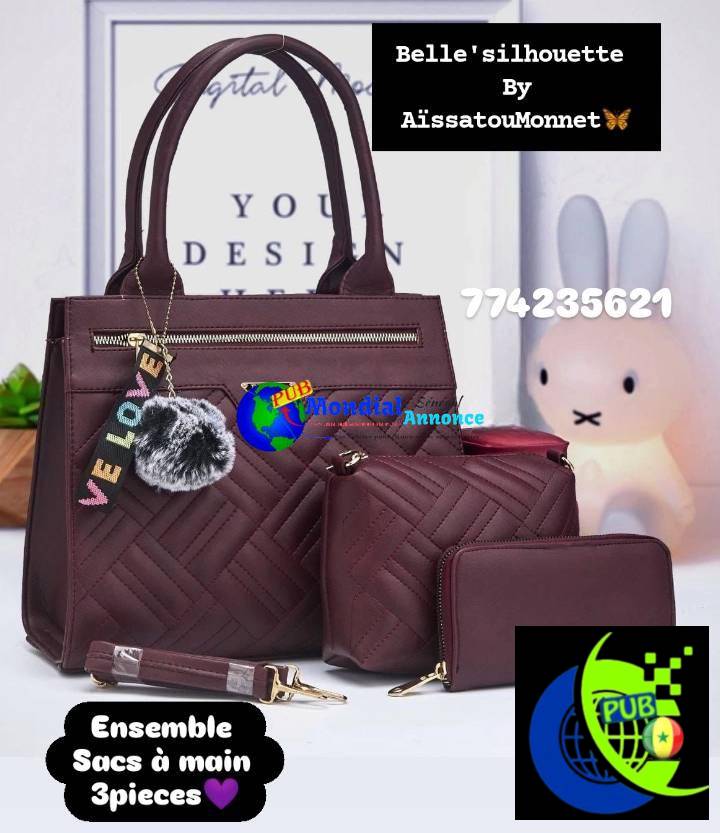 Ensemble de Sacs à Main Prada – 3 Pièces Chic et Élégant