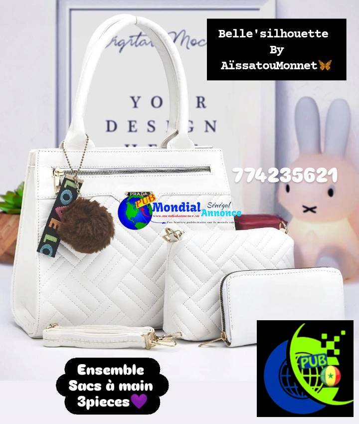 Ensemble de Sacs à Main Prada – 3 Pièces Chic et Élégant