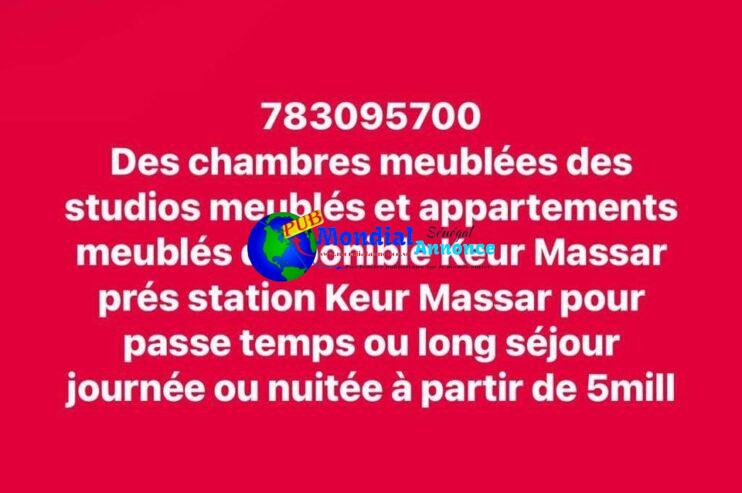 Location à Keur Massar : Chambres, Studios et Appartements Meublés au 78 309 57 00