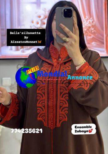 Ensemble 2 Abayas avec Capuche – Élégance & Style pour Femmes