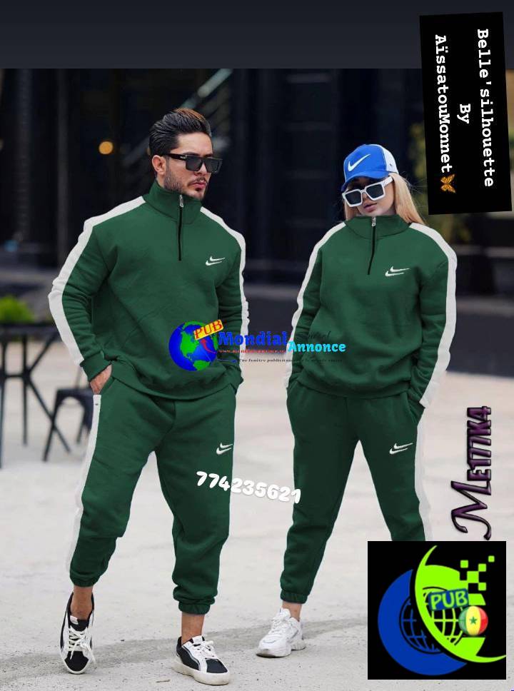 Ensemble Jogging Unisexe Qualité Supérieure – Style et Confort Premium. Contact : 77 423 56 21