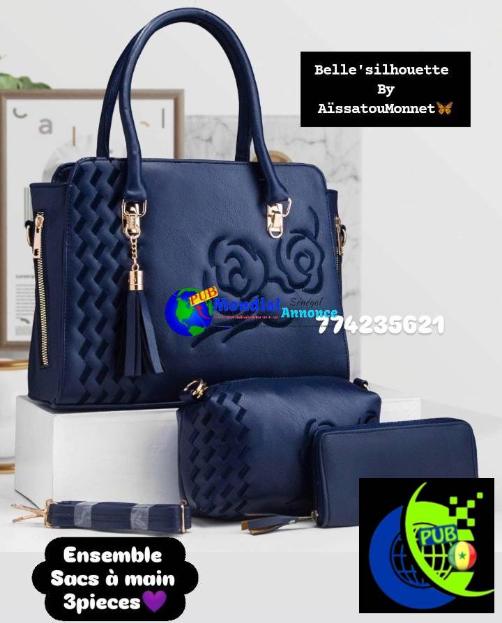 Ensemble de Sacs à Main 3 Pièces – Chic & Élégance Assurée !
