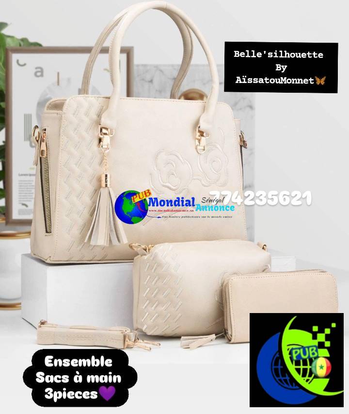 Ensemble de Sacs à Main 3 Pièces – Chic & Élégance Assurée !