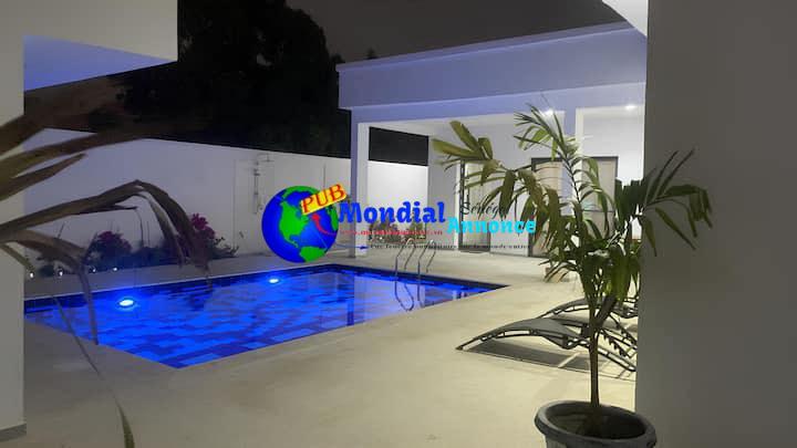 Location Villa avec 4 chambres climatisées à 5 min des plages de Saly