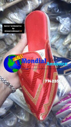 Babouches Femme Très Classe – Qualité Supérieure. Commande : +221 774 235 621