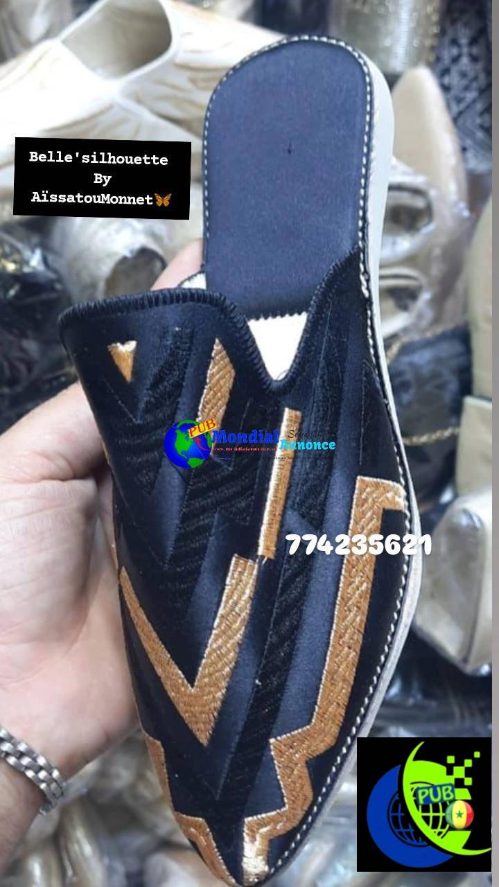 Babouches Femme Très Classe – Qualité Supérieure. Commande : +221 774 235 621