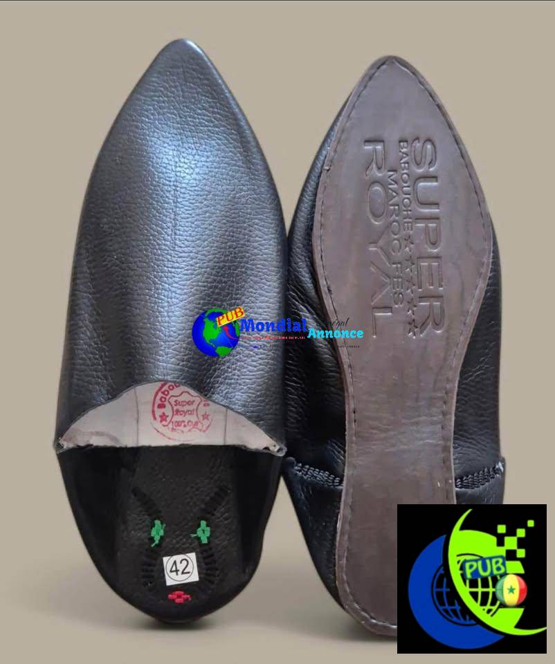 Babouches Marocaines Royal – Qualité Premium dispo dès 7000 FCFA