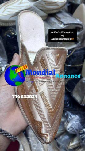 Babouches Femme Très Classe – Qualité Supérieure. Commande : +221 774 235 621
