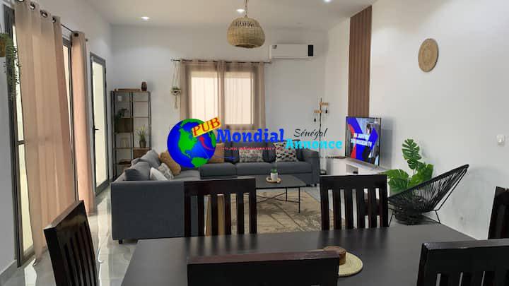 Location Villa avec 4 chambres climatisées à 5 min des plages de Saly