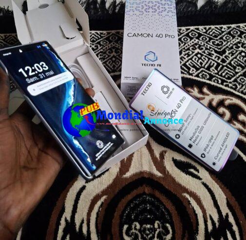 TECNO CAMON 40 Pro 8/256GB, 50MP, 5G, État Neuf