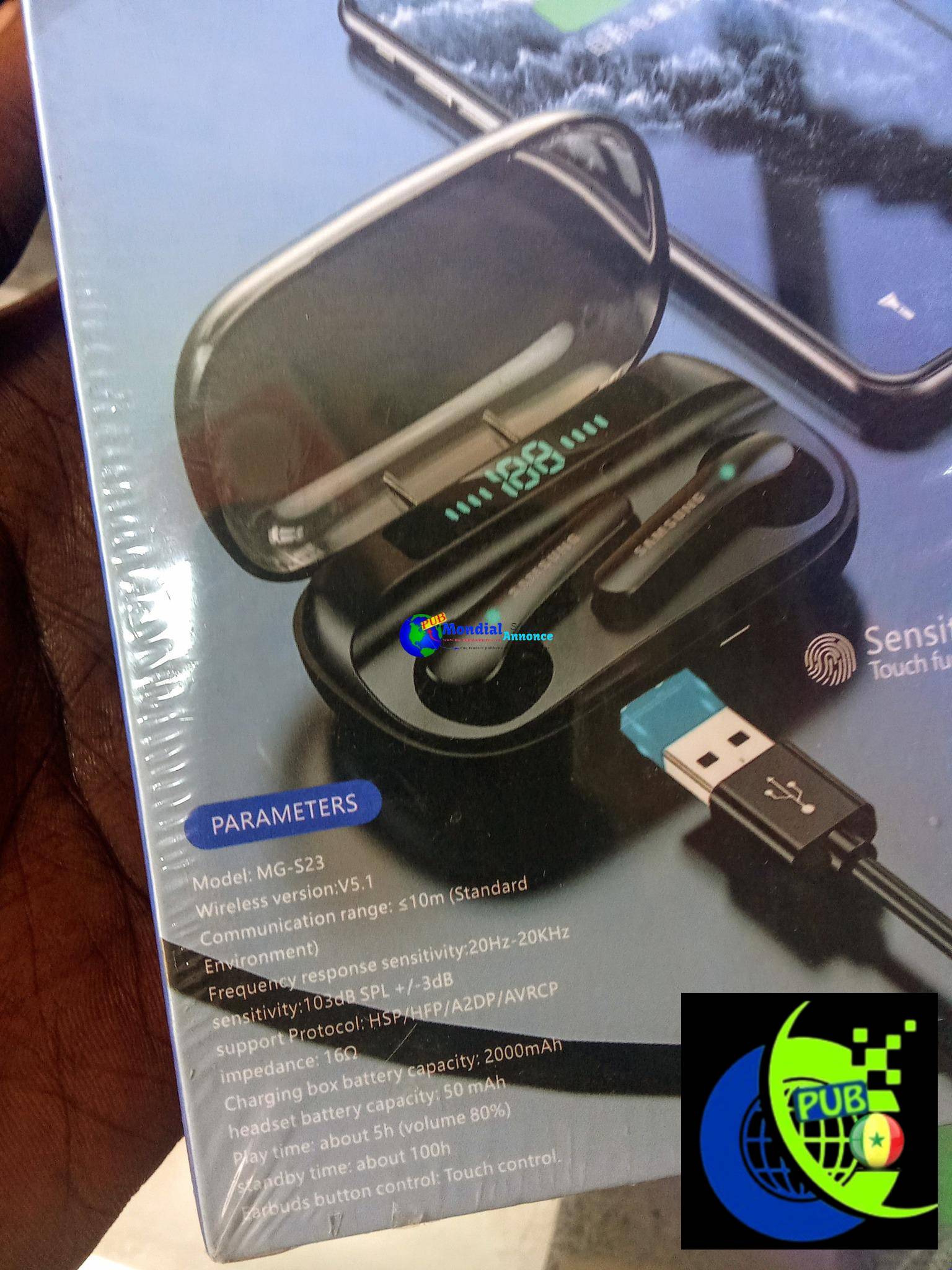 PROMO EXCLUSIVE ! Écouteurs sans Fil Samsung LED Power Bank – Son Puissant et Grande Autonomie